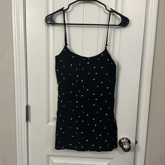 Reformation Lindsay Mini Dress in Satellite Size 0 Black White Stars - Picture 2 of 11